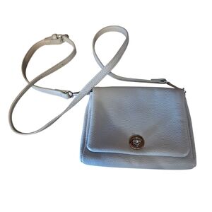 White Leather Crossbody Bag